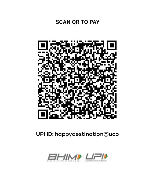 Happy Destination Taxi Service UPI payment QR code